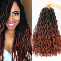 Ombre Gypsy Locs Crochet Braid Hair Wavy Goddess